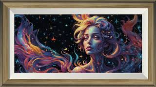 Cosmic Nebula | TV art screensaver | 8 Hours Framed Painting | TV Wallpaper | 4K