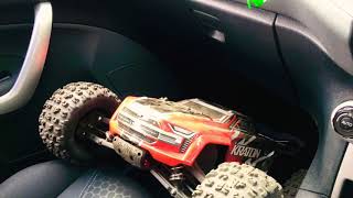 ARRMA KRATON BLX V4 2019 EDITION Monster Truck/truggy. Testing The New Home Made Ramp. 6S Lipo.