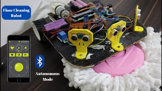 Floor Cleaning Robot With Arduino & Bluetooth | Arduino Project