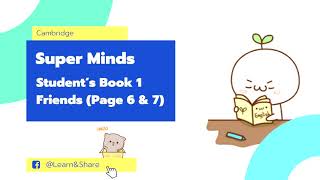 Cambridge | Super Minds | Student's Book 1 | Unit 0 Friends | Alphabet Song and Colours | KSSR