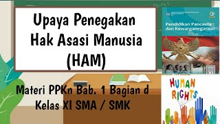 Upaya Penegakan Hak Asasi Manusia (HAM)