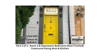 6 Bed Burnley HMO Conversion - Dining Room & Kitchen - Furniture Pack - Carlton Rd Part 2 of 3