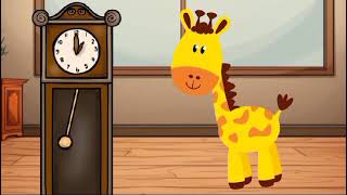 Hickory Dickory Dock Giraffe Song | Nursery Rhymes & Kids Songs | Rhyme Time Kids