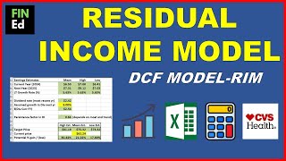 Residual Income Valuation | RIM valuation in Excel | RIM Model Step by Step Guide