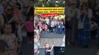 SHOCKED 😱 3-YEAR-OLD LITTLE GIRL & STREET PIANIST 😲🫢 #viralnow #myheartwillgoon #shorts