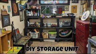 DIY Pallet Wood Storage Unit