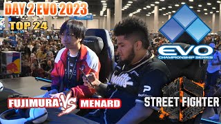 EVO 2023 Day 2 SF6 ➤ MenaRD VS Fujimura【Street Fighter 6】