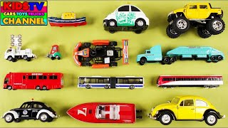 Learn Names & Sounds of Street Vehicles for Kids + More Fun Toy Videos