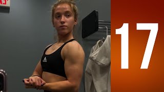 Shannon(17) - Young muscle girl - Biceps Workout