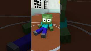 Baby Zombie Becomes Herobrine Vs Super Heros In The Basketball Challenge- Baby zombie minecraft