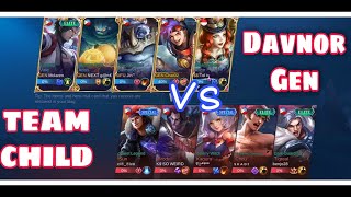 MOBILE LEGEND TOURNAMENT/ DAVNORGEN VS. TEAM CHILD/ DAVNORGEN HIGHLIGHTS