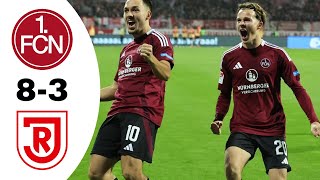 FC Nürnberg VS Jahn Regensburg 8-3 Highlights | Bundesliga 2024/2025