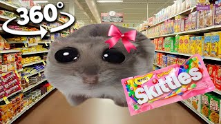 360º VR Skittles meme Sad Girl Hamster