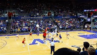 2013 Pac-12 Women's Volleyball: UW Huskies vs USC Trojans