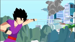 Gohan vs Gamma 1 - Dragon ball super super hero [STICKNODES]