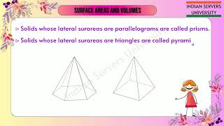 Surface Areas and Volumes : Points to Remembered || AP & TS ||