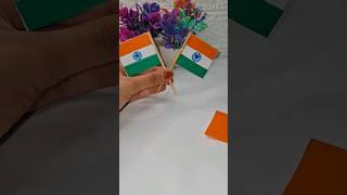 Independence dah craft idea/Diy indian tricolor flag #shorts #independence #diy