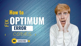 How To Fix Optimum Error Codes? #Optimum #internetserviceproviders