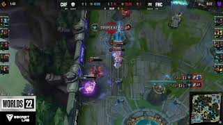 FNC Upset Got First Pentakill On WORLDS 22!!!