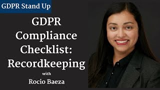 006 - GDPR Compliance Checklist: Internal Record Keeping