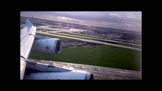 Air France A340-300 takeoff from Paris Charles de Gaulle Airport