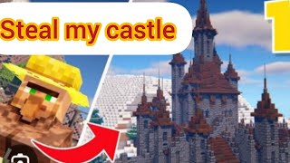 minecarft villager steals my big castle 🏰 #minecraft