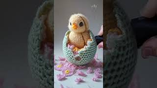 Cute Crochet Baby Chick Gets The "Crush It, Melt It" Challenge