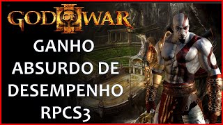 GOD OF WAR 3 - RPCS3 GANHO ABSURDO DE DESEMPENHO NA ULTIMA VERSÃO DE DESEMPENHO.