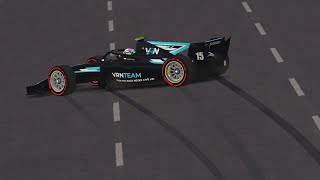 High-speed 360° spin in Baku | rFactor 2