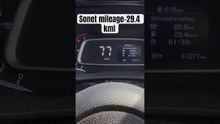 Sonet best mileage 😲 #sonet #fuelefficiency #shorts #viral #travel #trending