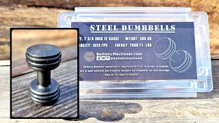 Steel Dumbbells | Ballistic Machinist 12 Gauge Ammo