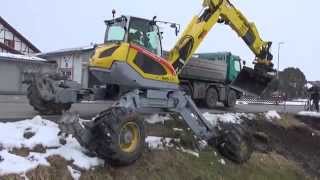 Menzi Muck M545 mit Sieblöffel und Engcon Tiltrotator - with sieve bucket and engcon tiltrotator