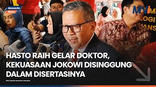 Hasto Kristiyanto Raih Gelar Doktor Di UI, Singgung Kekuasaan Jokowi