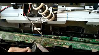 how to fix no display, good backlight and inverter sony bravia 40" #panelRepair shorted ecaps.