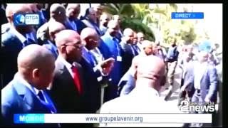 Visite du pres. Joseph Kabila dans un village agricole a 40Km non loin de Kasumbalesa