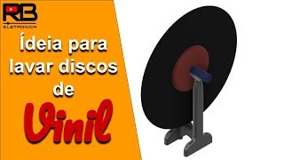 Eis que surge uma idéia para lavar dos discos de vinil