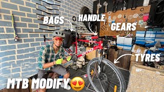 Finally apni MTB ki modification kardi Tour se pehle😍| MTB Vlog