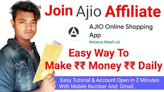 Join Ajio Affiliate Program And Make Money Online | Sachin Suri | Earnwithme