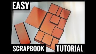 Handmade Scrapbook Tutorial | Easy Scrapbook for Begginers | Birthday/Anniversary Gift Idea