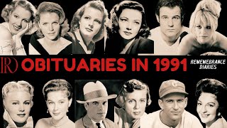 Obituaries in 1991-Famous Celebrities/personalities we have Lost in 1991-EP 1-Remembrance Diaries