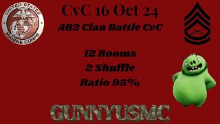 Angry Birds 2 AB2 Clan Battle CvC Today 16 Oct 24 Ratio 95% 12 rooms #ab2