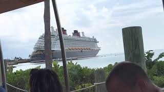 Our FIRST DISNEY Cruise!!!!  Taking the tram back to the Disney Dream on Castaway Cay!  FUN DAY!