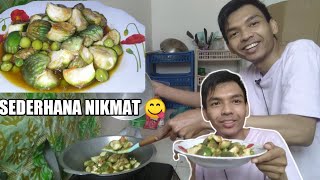 SEDERHANA NIKMAT MASAK SAMBAL TUMIS TERONG BULAT TERONG RIMBANG 😍