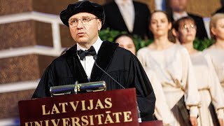 Latvijas Universitātes rektora Gundara Bērziņa svinīgā inaugurācijas ceremonija