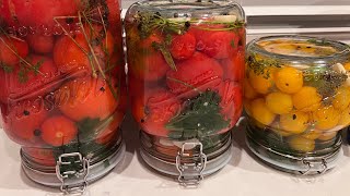 How to make  pickled tomatoes. Perfect marinade recipe - Deliceuse a la Eveline