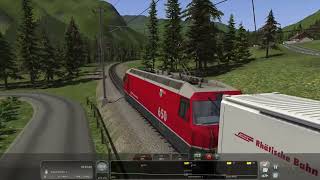 Train Simulator Classic - [GE 4/4 iii] - Leaving Samedan Part 4 - 4K UHD