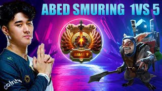 abed meepo match smurfing !1 vs 5 ! |- Full Gameplay Meepo in the world !  #abed #dota2 #topson  #2