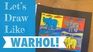 Let's Draw Animals Like Warhol!