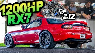 1200HP 2JZ FD RX7 | The Best 2JZ Swap Platform?! (He "STOLE" this 50K Mile RX7 for $10K)