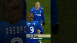 Pergantian pemain, Crespo menggantikan Gudjohnsen